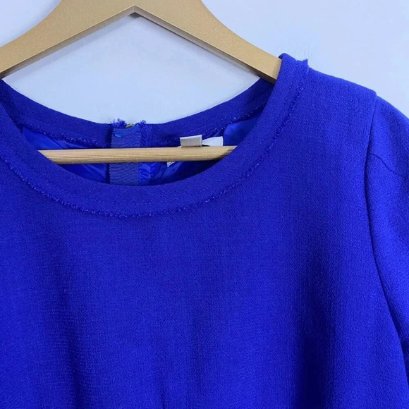 J. Crew Blue 100% Wool Teddie Dress - Picture 9 of 13